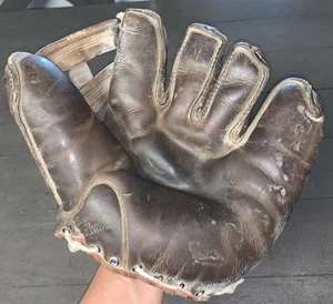 OLD USA WILSON GUANTO DA BASEBALL IN PELLE GUANTO GUANTO A2080 AERODINAMICO SENZA CUCITURE POLLICE - Foto 1 di 15