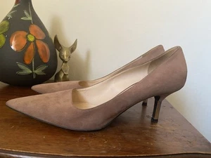 Prada suede Nude Pink Kitten Heel Pumps 8.5 - Picture 1 of 10