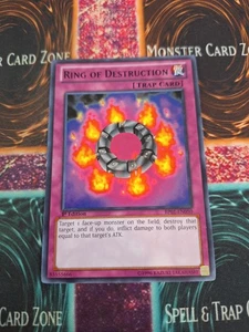 Yugioh Ring of Destruction BP01-EN050 Rare 1st Edition Near Mint - Picture 1 of 4
