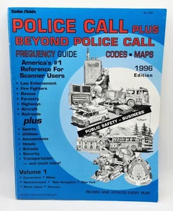 Police Call Plus Beyond Police Call Frequency Guide 1996 MI OH Radio Shack PB - Picture 1 of 6