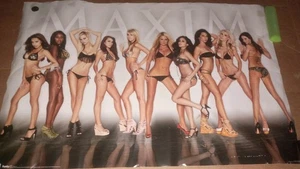Maxim Group 10 2010 Poster 34x22 Funky Hot Models - Picture 1 of 3