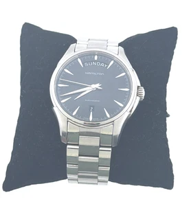 BELLO! Hamilton Jazzmaster Day Date automatico quadrante nero H325050 2834-2 - Foto 1 di 11