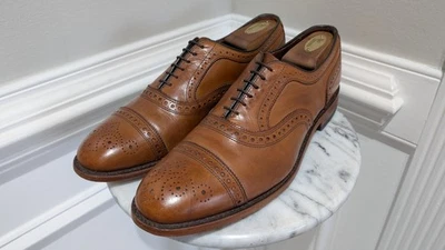 Allen Edmonds Strand Men's 10.5 D Walnut Brown 1635 Leather Cap Toe Oxfords - Image 1 of 4