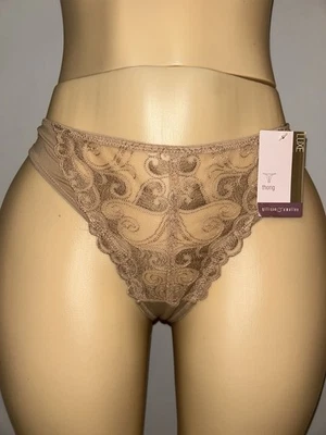Tanga Gilligan And O’Malley vintage de principios de 2000 nueva con etiquetas color tostado talla grande Foto 1 de 4