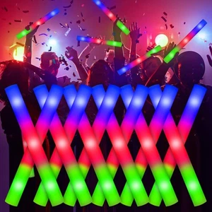 Foam Glow Sticks, 110PCS LED Foam Light Up Sticks Bulk, Wedding Glow Party Su... - Picture 1 of 7