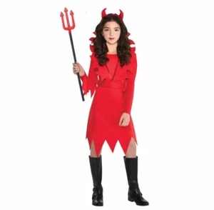 Devious Devil Costume Girls Small Suit Yourself Halloween Dress Up - Picture 1 of 6