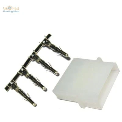 WORLD-TRADING-NET 10x Molex 5,25 4-Pin Crimp Buchse 12V Stromkabel Floppy