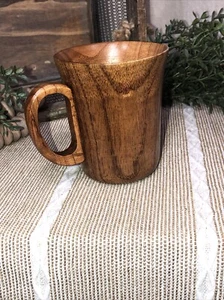 1PCS Wooden Coffee Mug Handmade Water Tea Cup 250ML Solid Jujube wood Beer Mug - Picture 1 of 8