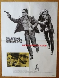 BUTCH CASSIDY ET LE KID newman affiche cinema originale 80x60 cm R70s - Imagen 1 de 1