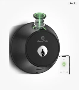 GeekTale F04-01 - Smart Deadbolt - Keyless Entry - Fingerabdruck und App gesteuert - Bild 1 von 6
