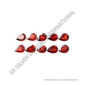 Pear Shape Garnet Gemstone, 5x7mm Pear Shape 8ct. Garnet Loose Gemstone