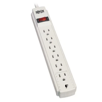 Tripp-Lite 15FT PS615 6 Outlets NEMA 5-15R Surge Protector - Gray - Image 1 of 2