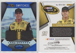 2016 Certified Sprint Cup Swatches Mirror Blue /50 Carl Edwards #SCS-CE1