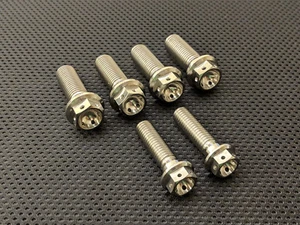 Suzuki GSF1200 Bandit Titanium drilled brake caliper bolts 96-05 Ti front rear - Picture 1 of 5