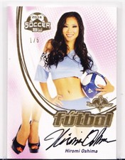 HIROMI OSHIMA GOLD FOIL AUTOGRAPH 1/5 FUTBOL BENCH WARMER THICK CARD