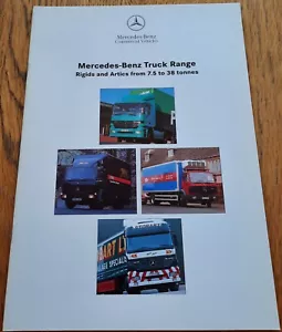 MERCEDES-BENZ TRUCKS sales brochure. Car brochure from UK. Rigids / Artics - Picture 1 of 9
