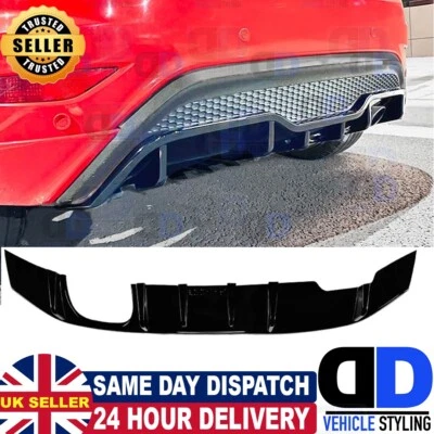 DD VEHICLE STYLING For Ford Fiesta ST MK7 7.5 Rear Bumper Diffuser Lip Gloss Black 2012-2017