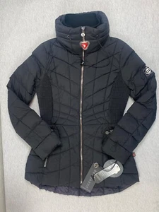 NWT Bernardo Primaloft Women's Puffer Jacket Size XS Black Packable Full Zipper - Picture 1 of 5
