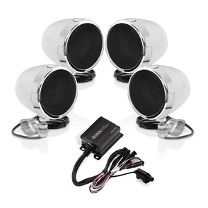 Boss Audio Systems MC470B 3” Motorcycle Speakers & 2 Ch Bluetooth Amplifier - Picture 1 of 5