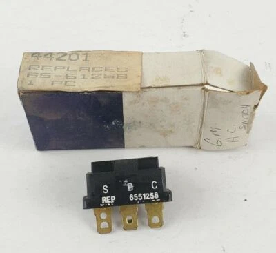 Pontiac GM AC Delco 44201 Replaces 6551258 Air Conditioning Switch - Image 1 of 2
