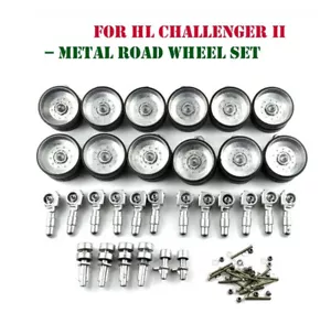 Challenger Tank 1/16 Metall Straßenräder Set mit Lagern passend für Heng Long UK - Bild 1 von 1