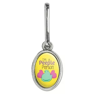 I'm A Peeple Person Peeps Dije Ovalado Cremallera Tirar Ayuda - Imagen 1 de 3