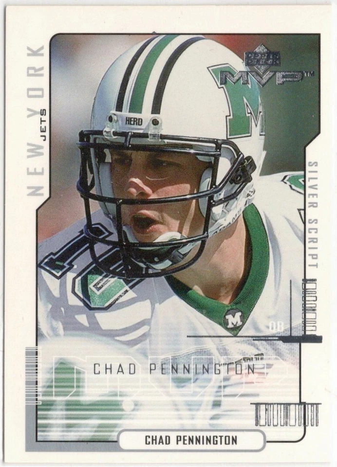 2000 Upper Deck MVP Chad Pennington Rookie Card #208 Jets - Image 1 of 1