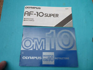 ORIGINAL OLYMPUS OM10 CAMERA MANUAL INSTRUCTIONS BOOKLET GUIDE AF10 super 