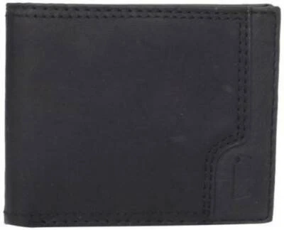 Billetera de cuero clásica para hombre Levi's con identificación de tarjeta de crédito negra 31Lv2206 Foto 1 de 4