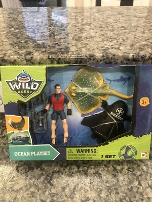 STINGRAY DIVE, WILD QUEST OCEAN PLAYSET Buzo, Sumergible, Equipo, STINGRAY Foto 1 de 3