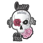 Queen of the Road Autoaufkleber JDM Tuning Sticker Totenkopf Skull Blume schwarz
