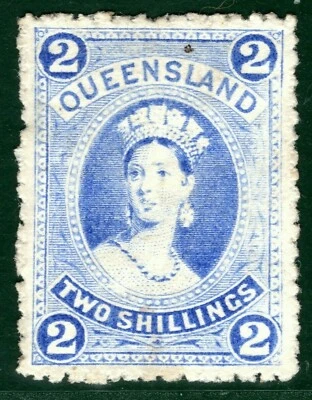 Australia States QUEENSLAND QV Chalon SG.157 2s (1886) Mint MM Cat £325 EBLUE9 - Image 1 of 4