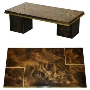 EXQUISITE MID CENTURY MODERN HIDDEN STORAGE HAND PAINTED LACQUERED COFFEE TABLE - Picture 1 of 17