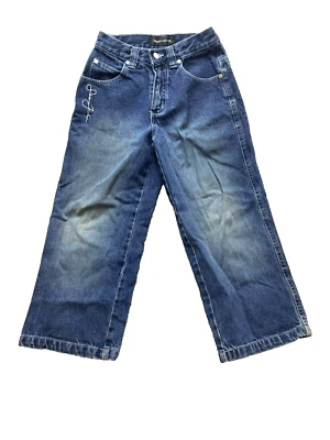 Jeans Sean John Juveniles 8 (23x19) Azul Denim Pierna Recta Sueltos Bordados Niños Foto 1 de 4