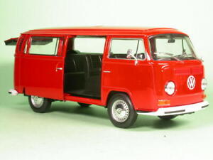 VW T2a estate red diecast model car Welly 1/24