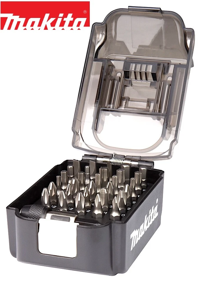 Makita Bit Set 31-teilig Torx Kreuz Schlitz Sechskant inkl. Bithalter Akku Box - Bild 1 von 2