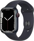 Apple Watch Series 7 [GPS + Cellular, inkl. Sportarmband mitternacht] 45mm Alu A