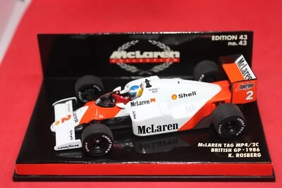 1/43 McLaren MP4/2C Tag Turbo (1986) - #2 K. Rosberg - MINICHAMPS - Immagine 1 di 3
