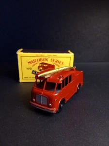 Matchbox #9C Merryweather Marquis Fire Engine 1959 Rare Gold Ladder Orig B5 Box - Picture 1 of 17