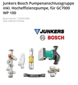 Bosch Pumpenanschlussgruppe 80-100 kW 3bar für Logamax plus GB272 80-100 kW - Bild 1 von 8