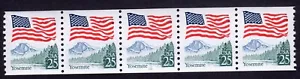 Scott #2280a Flag Over Yosemite Plate # Coil (PNC5) of 5 Stamps - MNH P#10 - Picture 1 of 2