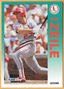 TODD ZEILE ST. LOUIS CARDINALS #596 - FLEER NM-MT 1992 - Picture 1 of 2