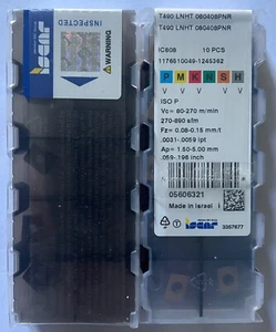 ISCAR T490 LNHT 080408PNR IC808 - 1 Factory pack (10pcs) - Picture 1 of 1