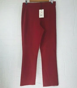 Pantaloni alla caviglia Theory Bisma Approach da donna taglia 10 nuovi con etichette lampone profondo prezzo al pubblico consigliato $265 - Foto 1 di 12