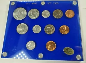 1955 US Mint Uncirculated Set (Philadelphia, Denver & San Francisco) - Picture 1 of 2