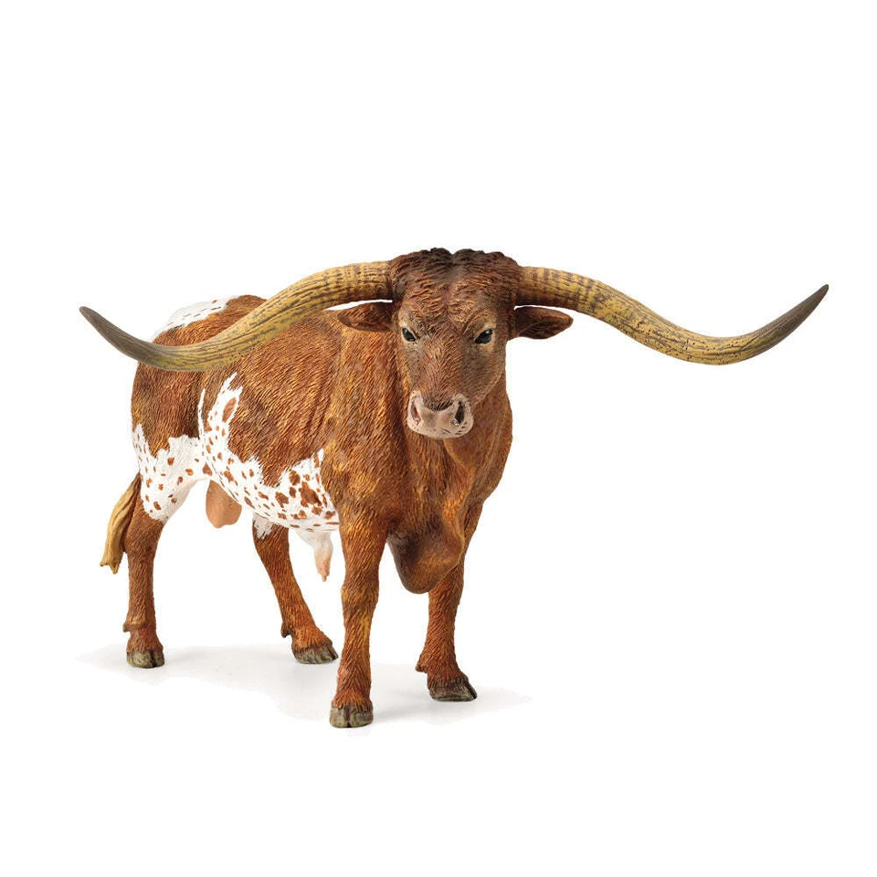 CollectA Réplique animal réaliste Figurine de taureau Texas Longhorn Extra Large - Photo 1/1