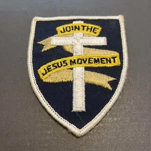 Parche coser vintage ÚNETE AL MOVIMIENTO JESÚS - Imagen 1 de 2