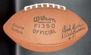 Dick Butkus Vintage Store Model Signed Football JSA Chicago Bears George Halas - Picture 1 of 3