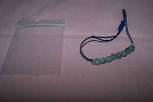 Beautiful Stringed Adjustable Authentic Jade Bracelet from Bangkok Thailand NEW - Picture 1 of 5