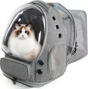 Zaino per Animali Domestici Espandibile Porta Gatti Zaino per Cani di Piccola Taglia - Foto 1 di 9